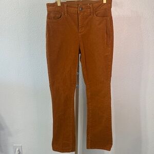 St. John's Bay Women's bootcut Leg corduroy Jeans in Rust- 8